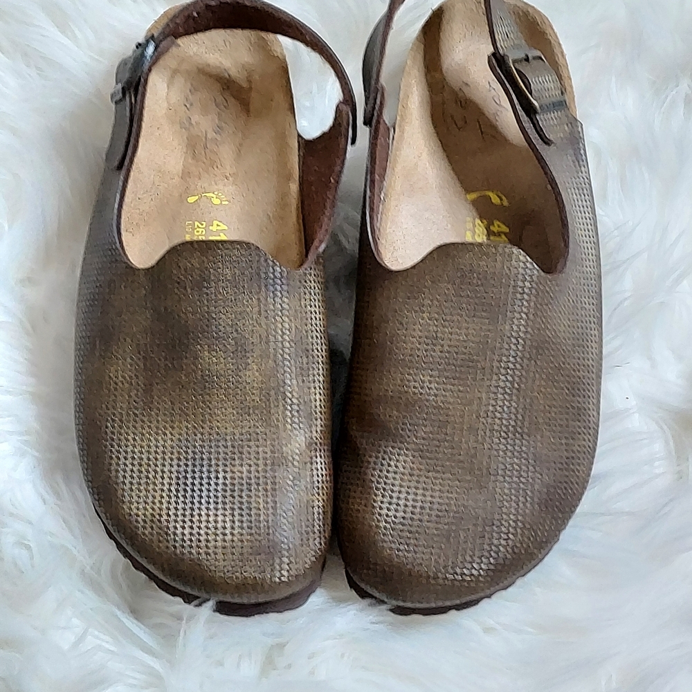 Birkenstock Shimmer Brown camo Mules - Picture 2 of 12